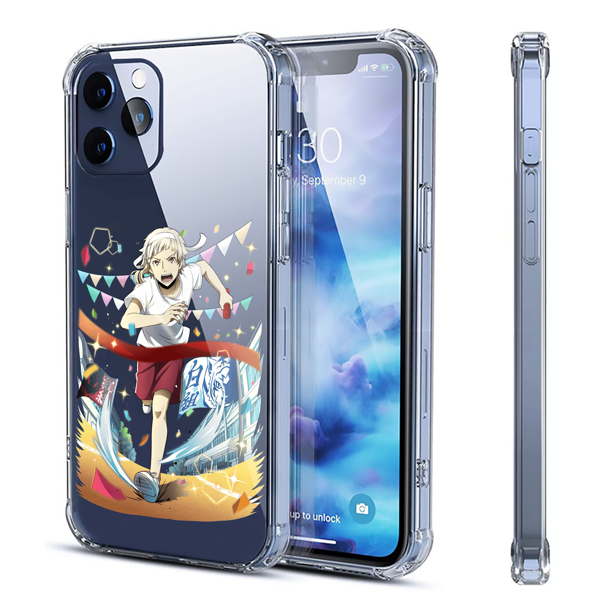 （画像用） 文豪ストレイドッグス Bungo Stray Dogs 【iPhone 12シリーズ対応】透明スマホケース（クリアソフトケース）